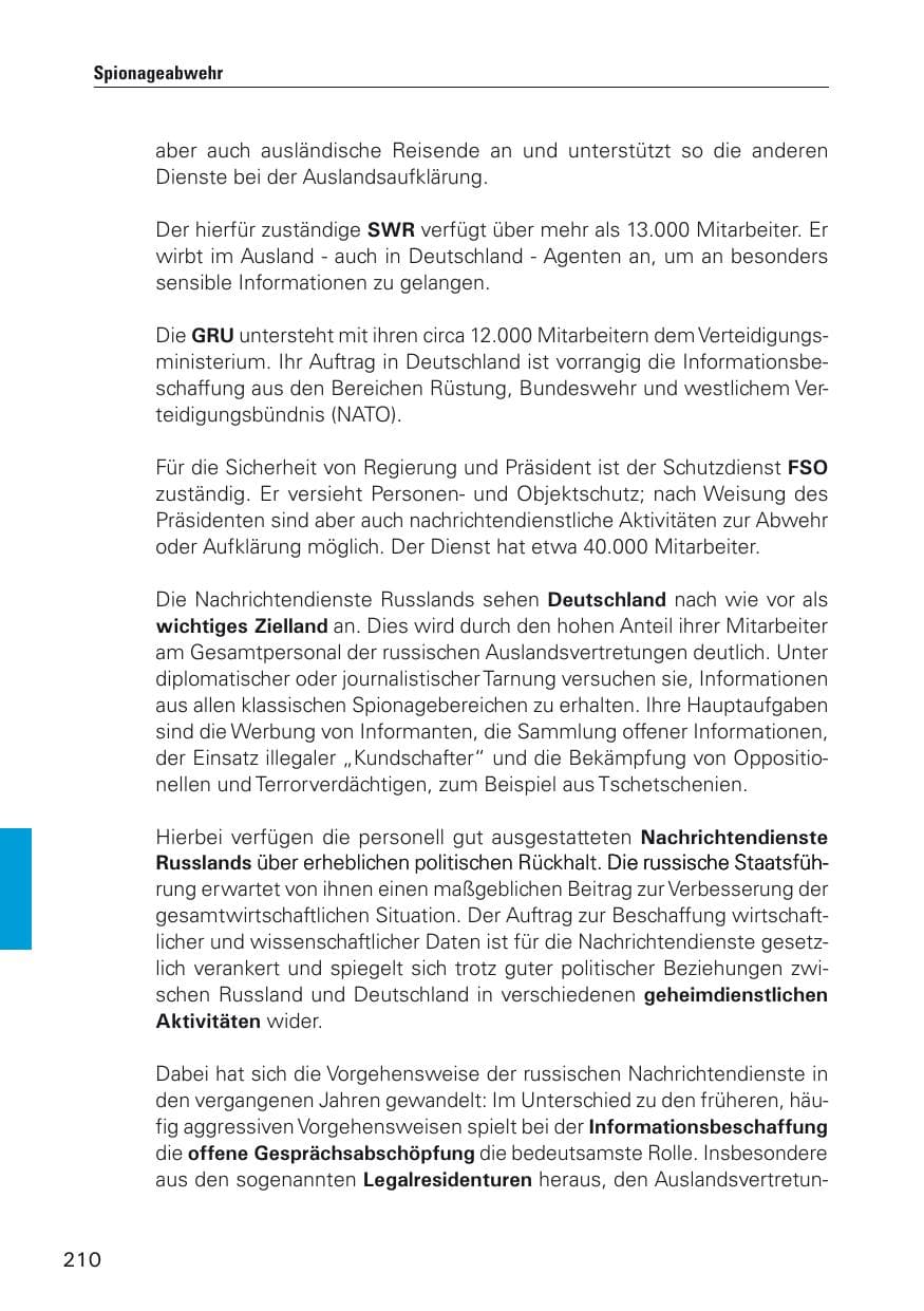 Seite 211 des Verfassungsschutzbericht 2011 Hamburg
