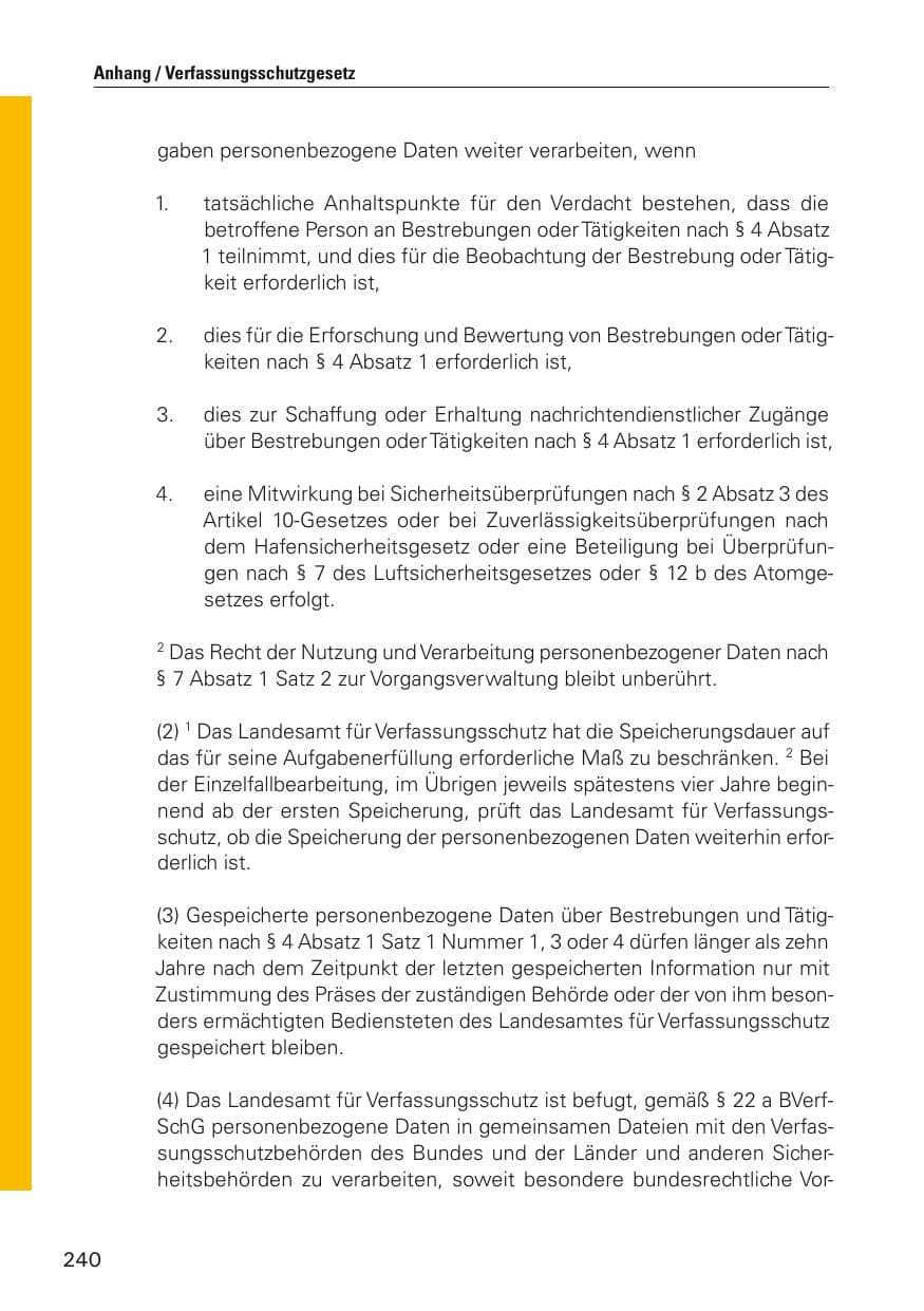 Seite 241 des Verfassungsschutzbericht 2011 Hamburg