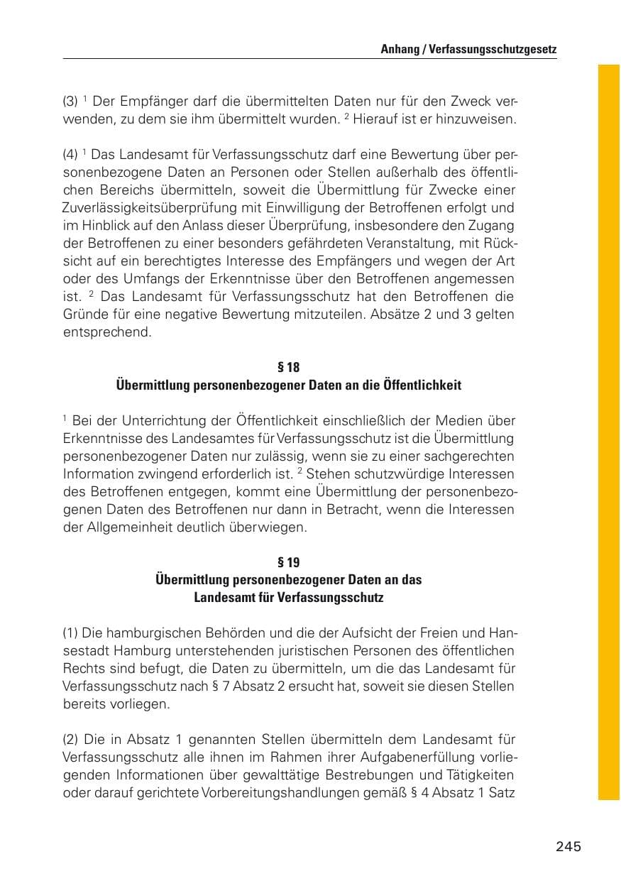Seite 246 des Verfassungsschutzbericht 2011 Hamburg