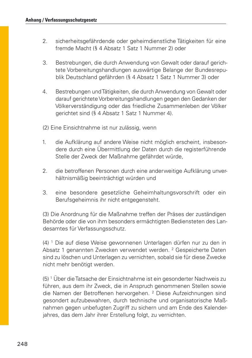 Seite 249 des Verfassungsschutzbericht 2011 Hamburg