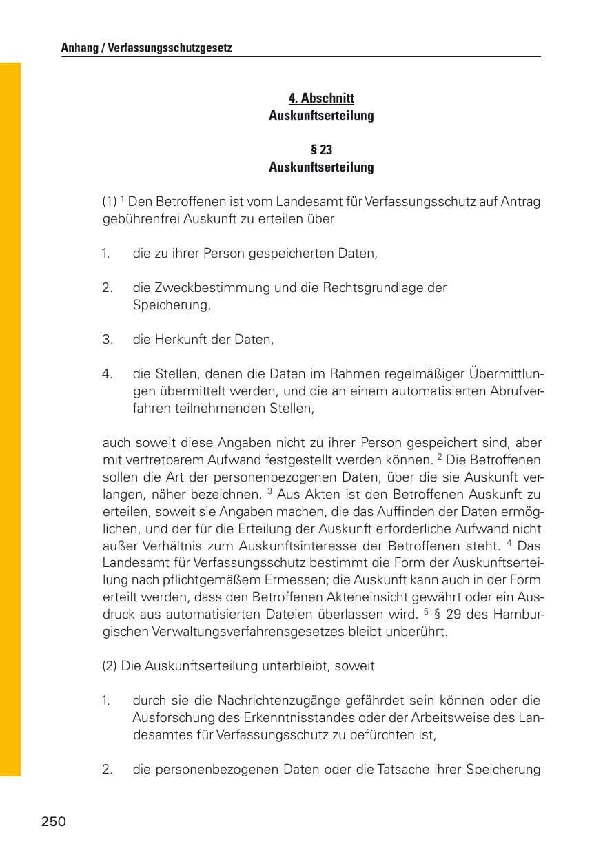 Seite 251 des Verfassungsschutzbericht 2011 Hamburg