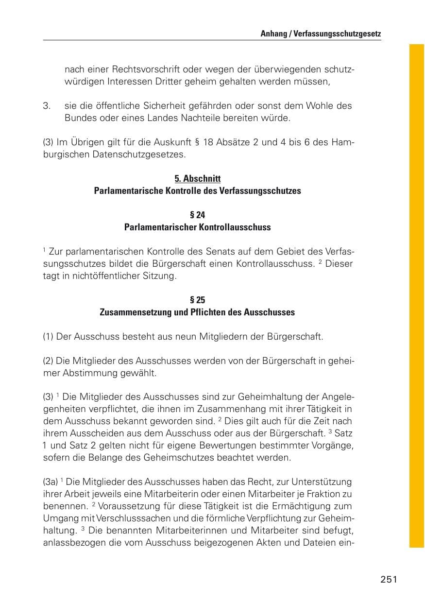 Seite 252 des Verfassungsschutzbericht 2011 Hamburg