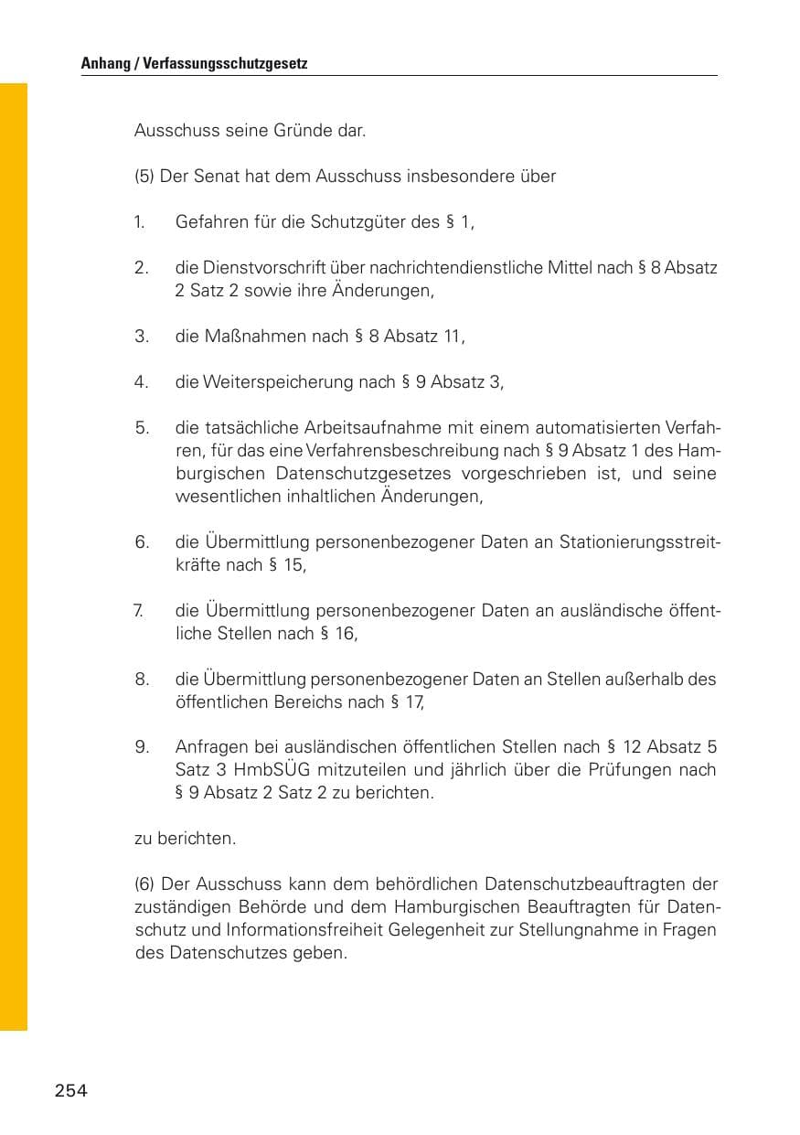 Seite 255 des Verfassungsschutzbericht 2011 Hamburg