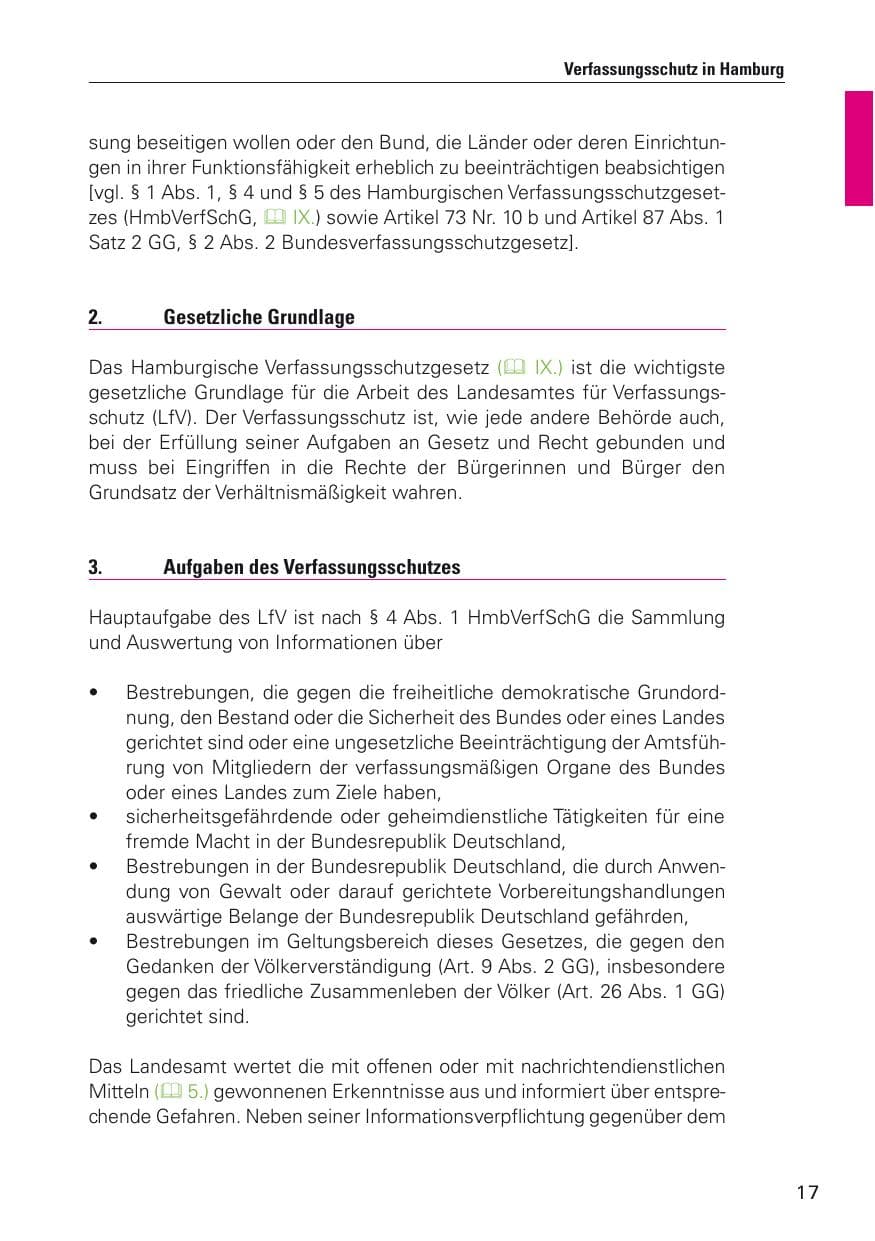 Seite 18 des Verfassungsschutzbericht 2012 Hamburg