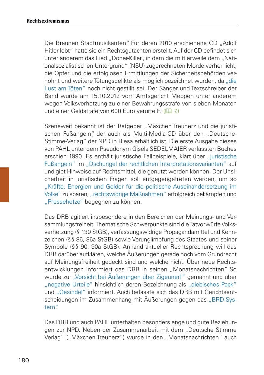 Seite 181 des Verfassungsschutzbericht 2012 Hamburg