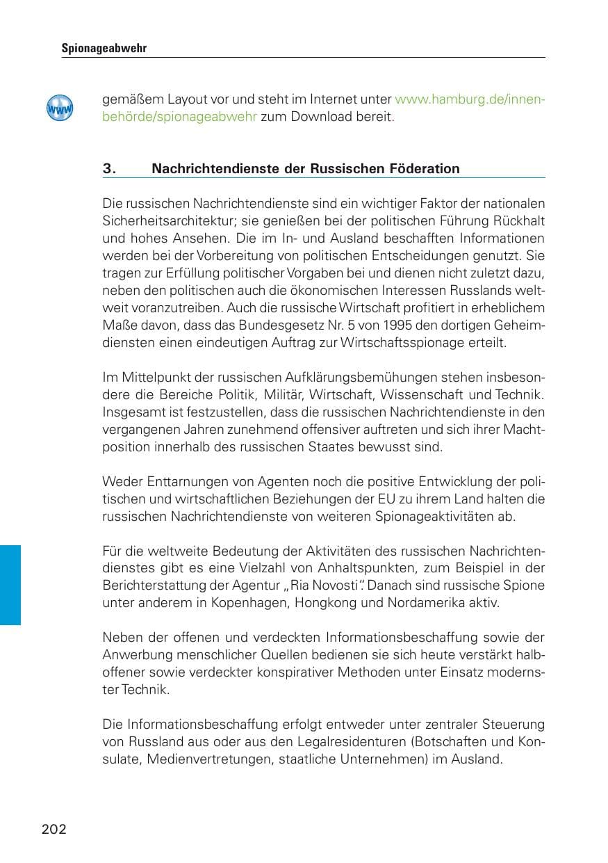 Seite 203 des Verfassungsschutzbericht 2012 Hamburg