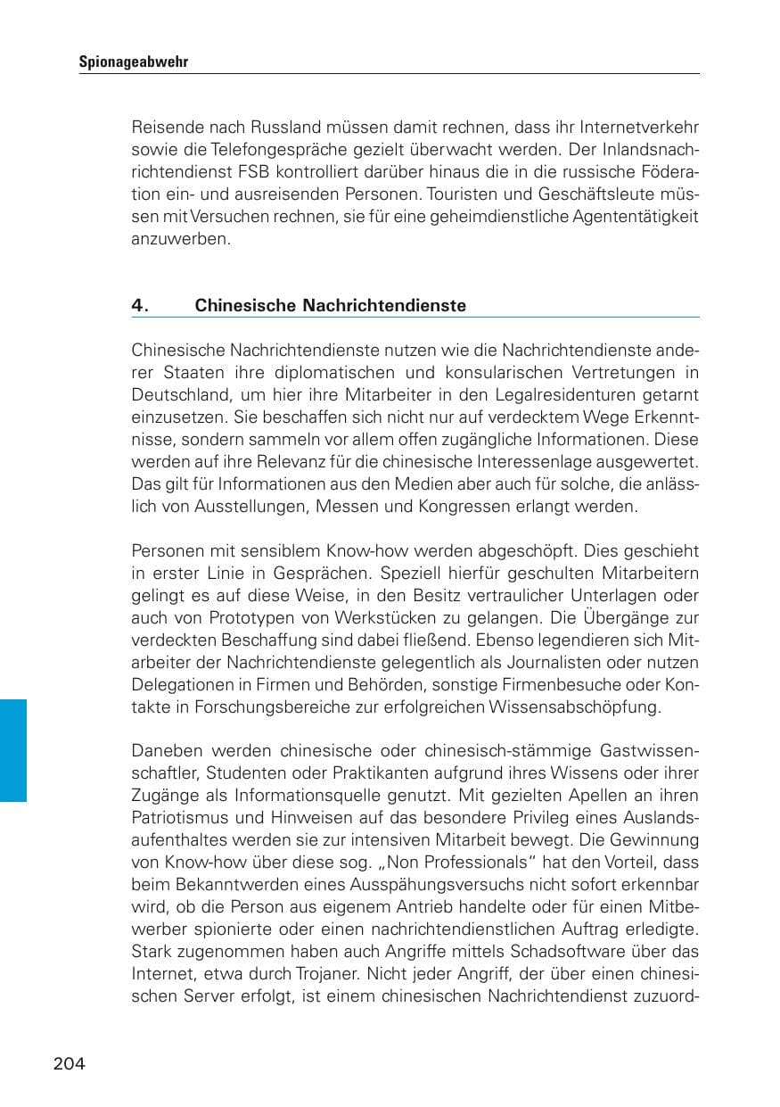 Seite 205 des Verfassungsschutzbericht 2012 Hamburg