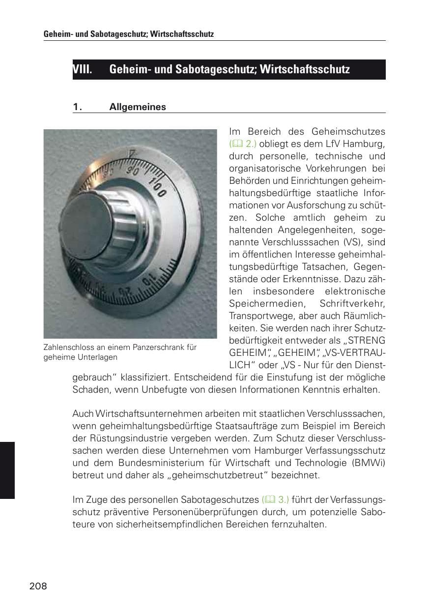 Seite 209 des Verfassungsschutzbericht 2012 Hamburg