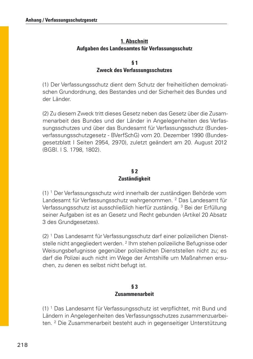Seite 219 des Verfassungsschutzbericht 2012 Hamburg