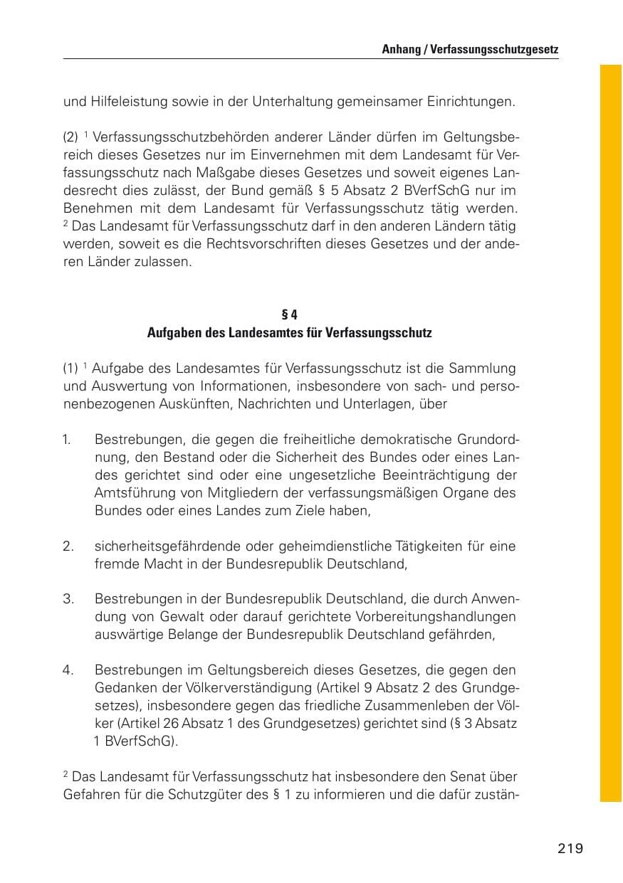 Seite 220 des Verfassungsschutzbericht 2012 Hamburg