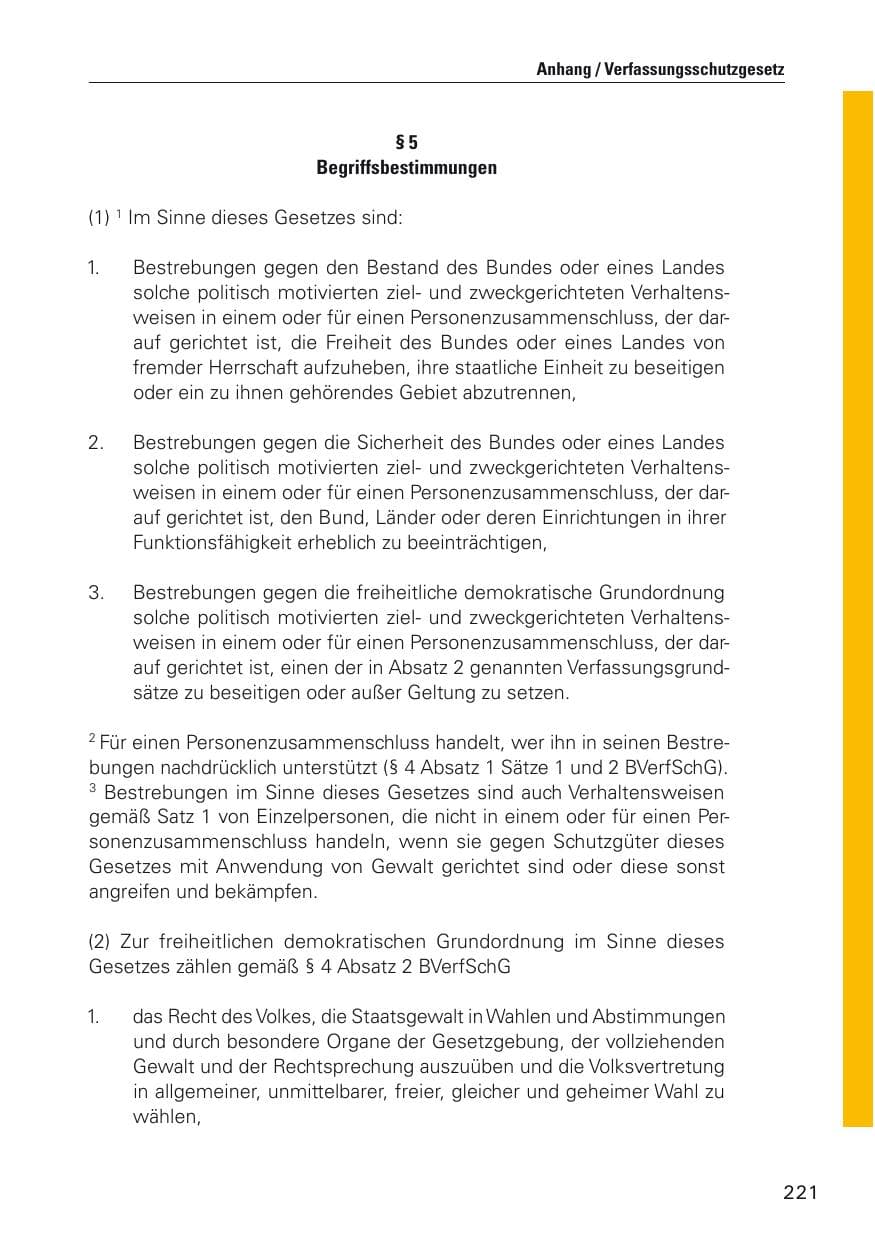 Seite 222 des Verfassungsschutzbericht 2012 Hamburg