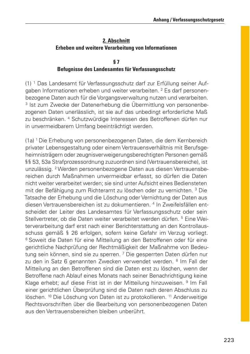 Seite 224 des Verfassungsschutzbericht 2012 Hamburg