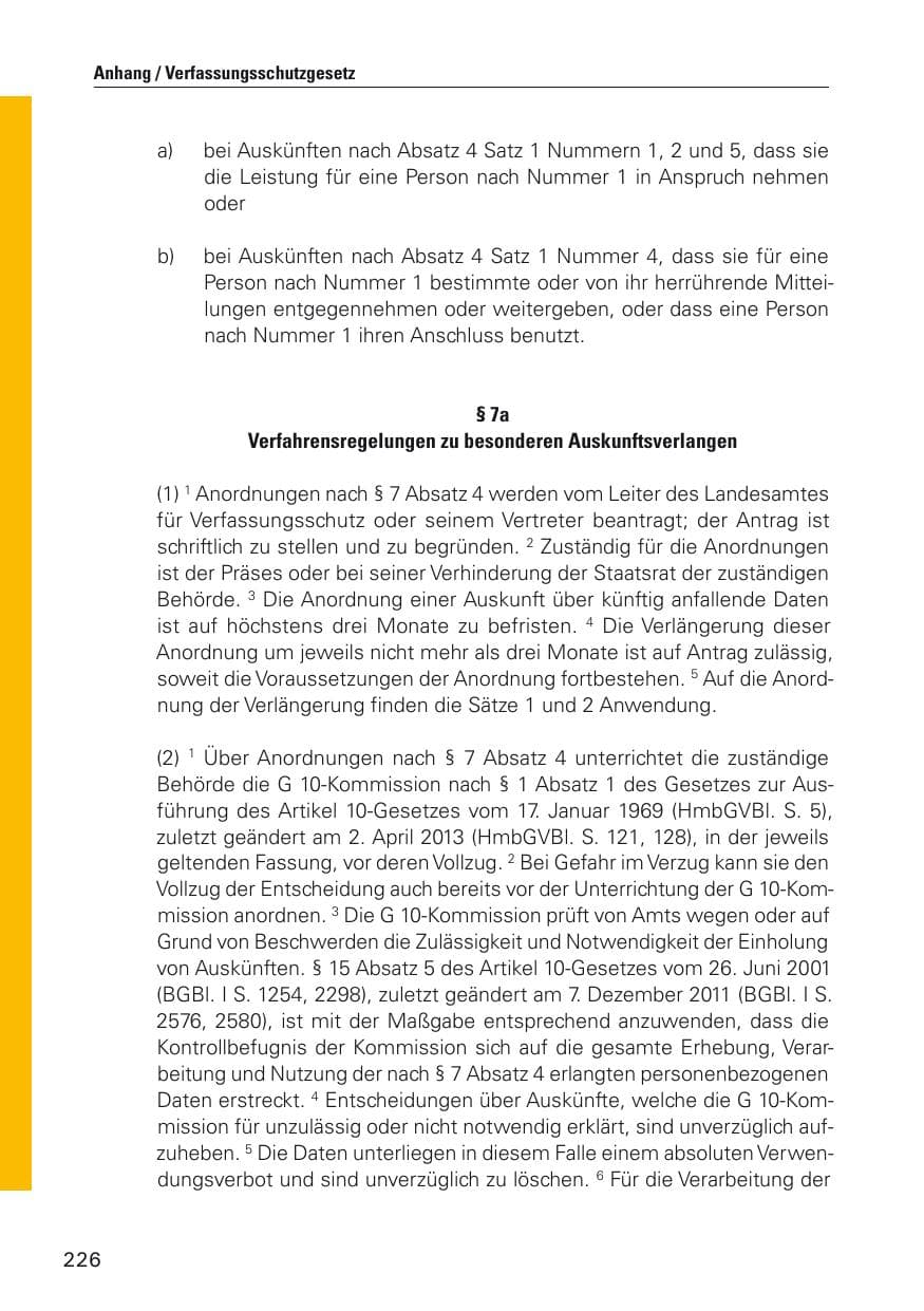 Seite 227 des Verfassungsschutzbericht 2012 Hamburg