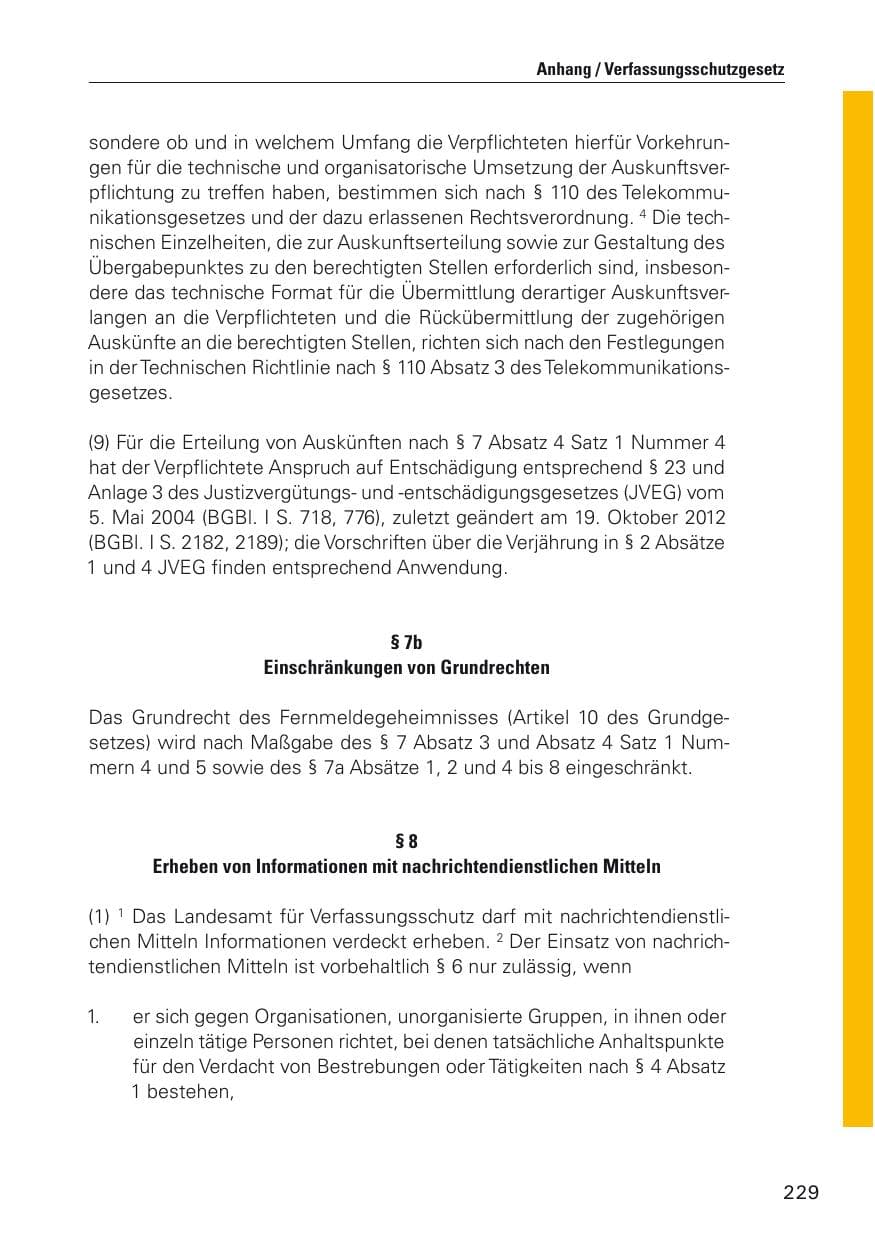Seite 230 des Verfassungsschutzbericht 2012 Hamburg