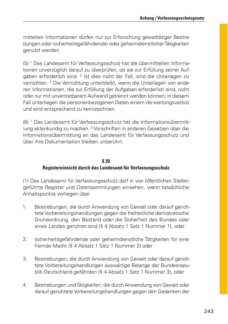 Seite 244 des Verfassungsschutzbericht 2012 Hamburg
