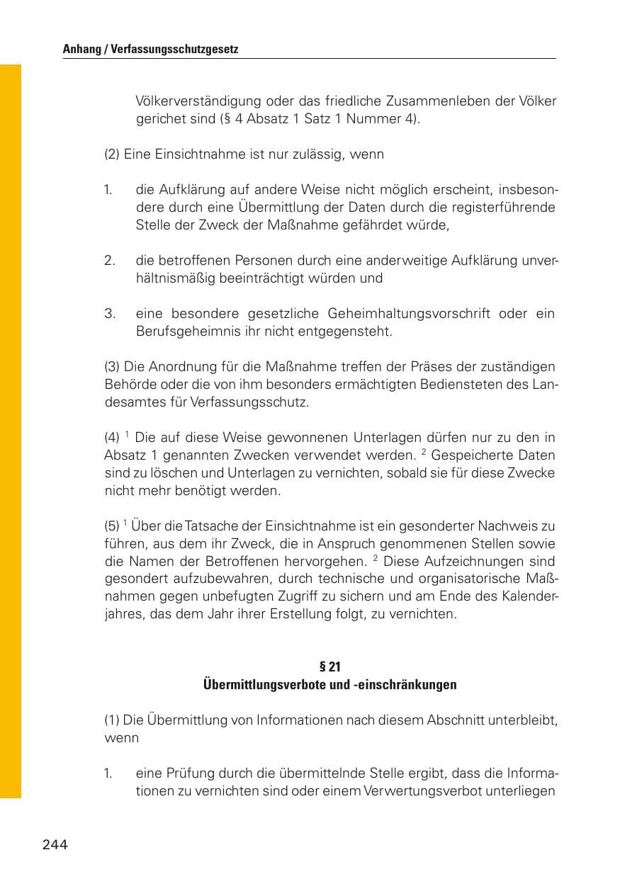 Seite 245 des Verfassungsschutzbericht 2012 Hamburg