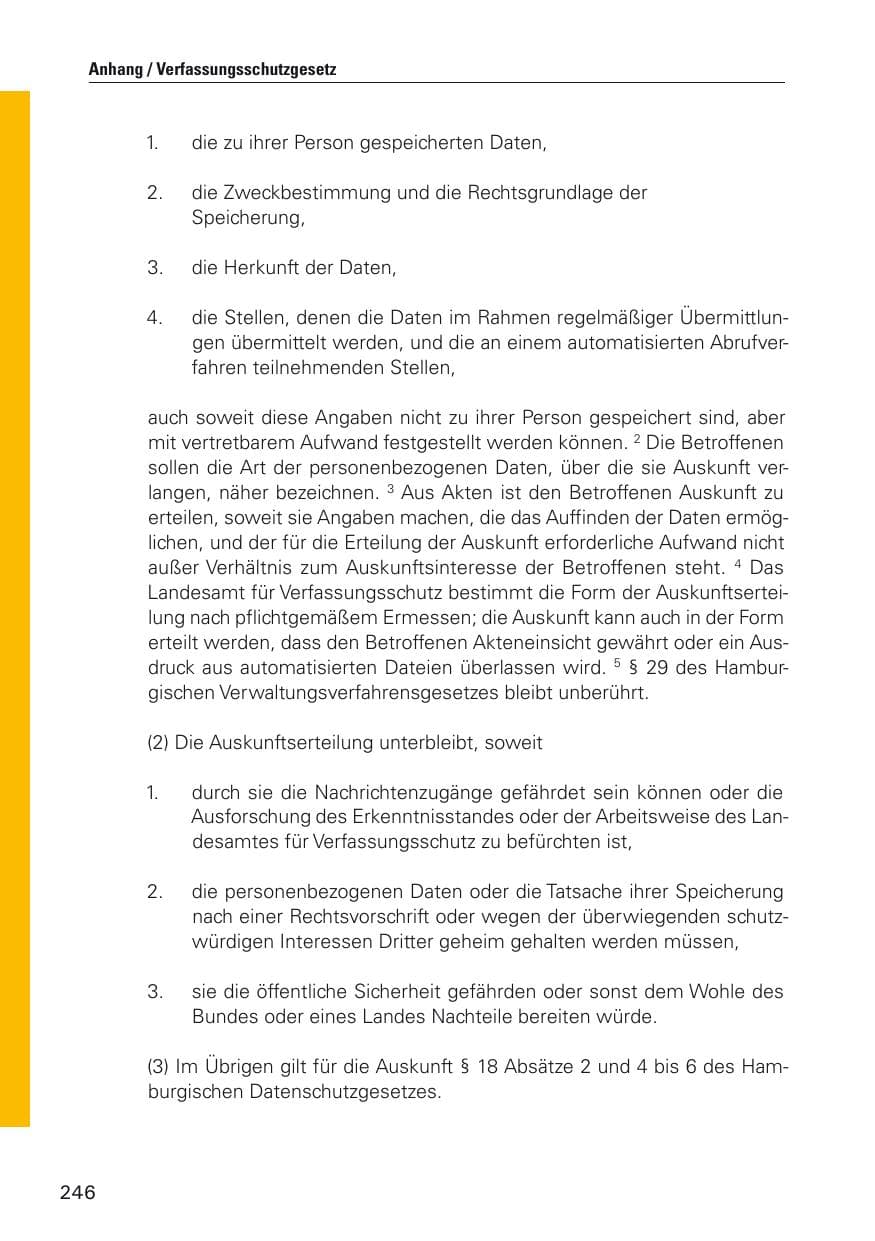 Seite 247 des Verfassungsschutzbericht 2012 Hamburg