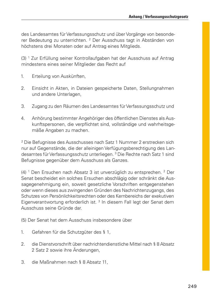 Seite 250 des Verfassungsschutzbericht 2012 Hamburg