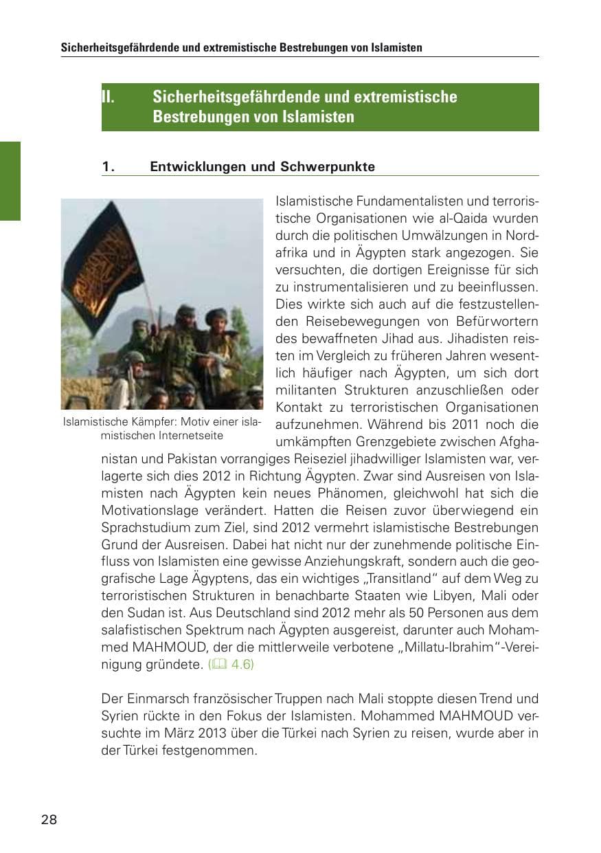 Seite 29 des Verfassungsschutzbericht 2012 Hamburg