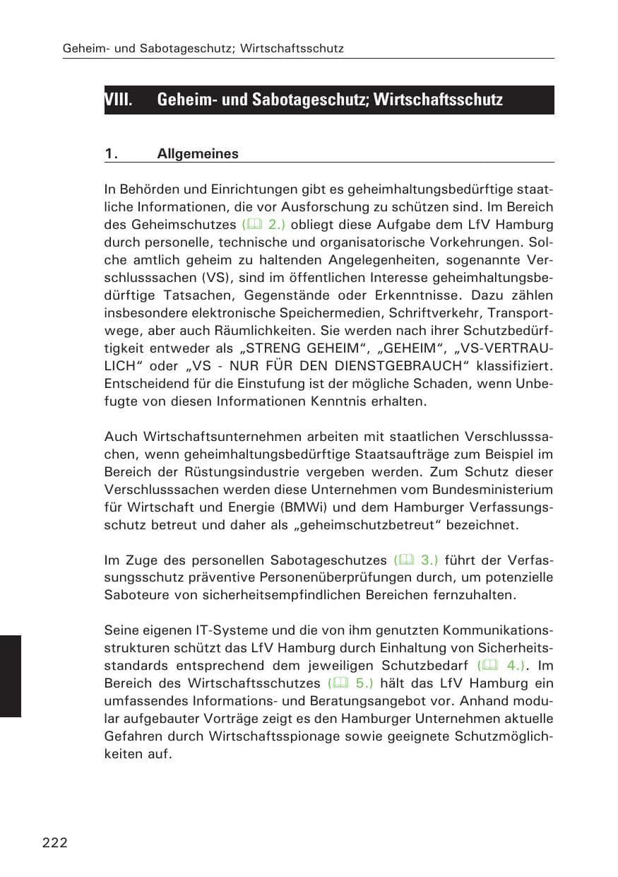 Seite 223 des Verfassungsschutzbericht 2013 Hamburg