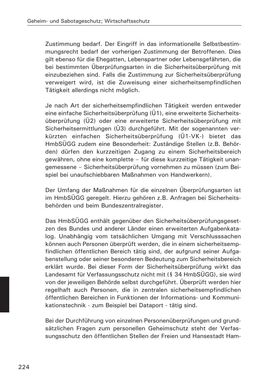 Seite 225 des Verfassungsschutzbericht 2013 Hamburg