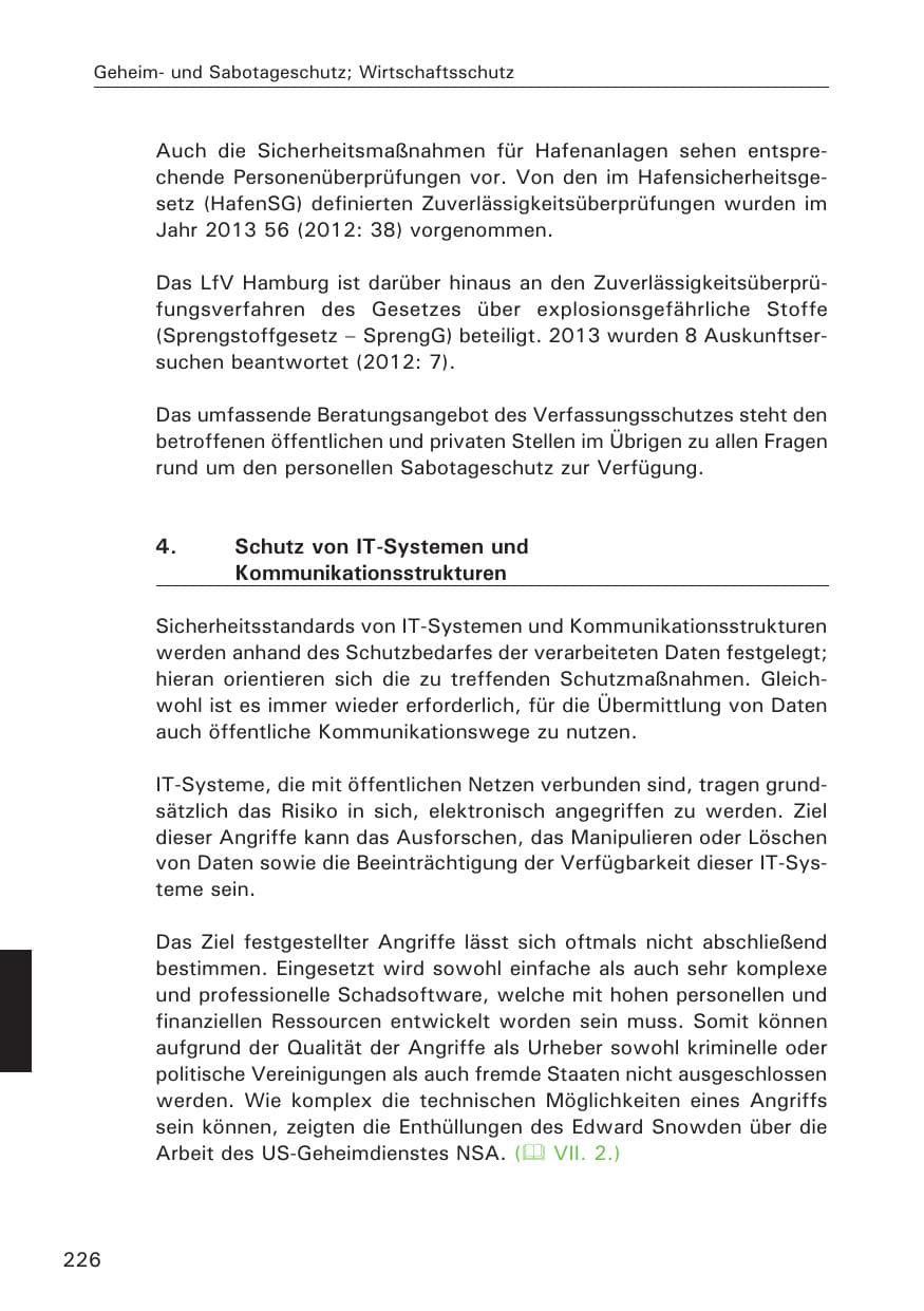 Seite 227 des Verfassungsschutzbericht 2013 Hamburg