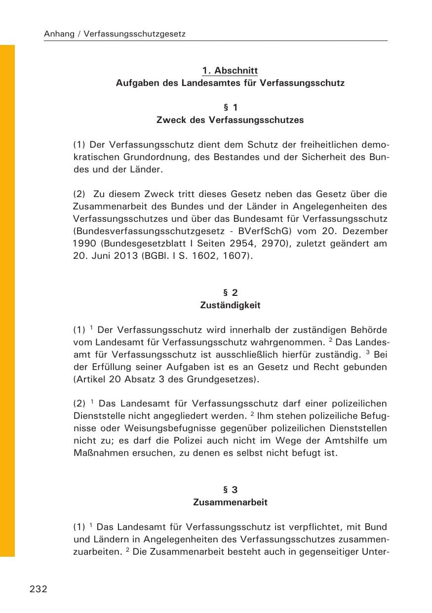 Seite 233 des Verfassungsschutzbericht 2013 Hamburg