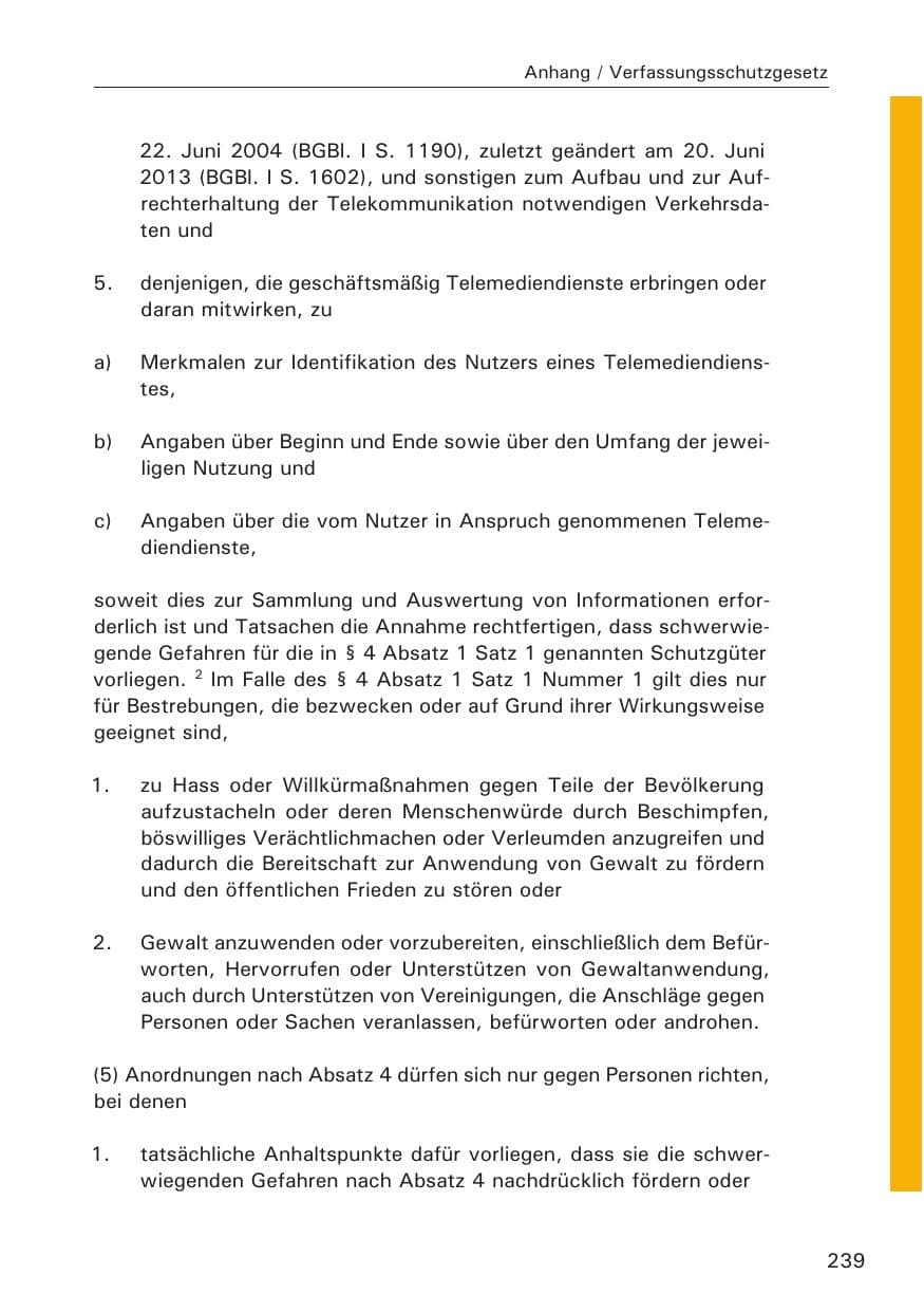 Seite 240 des Verfassungsschutzbericht 2013 Hamburg