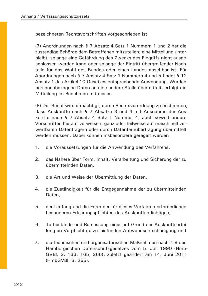 Seite 243 des Verfassungsschutzbericht 2013 Hamburg