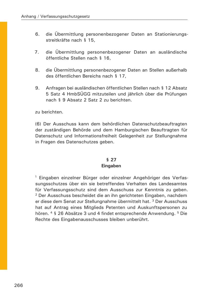Seite 267 des Verfassungsschutzbericht 2013 Hamburg