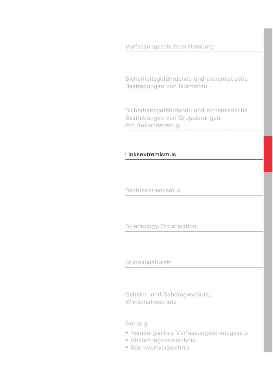 Seite 86 des Verfassungsschutzbericht 2013 Hamburg