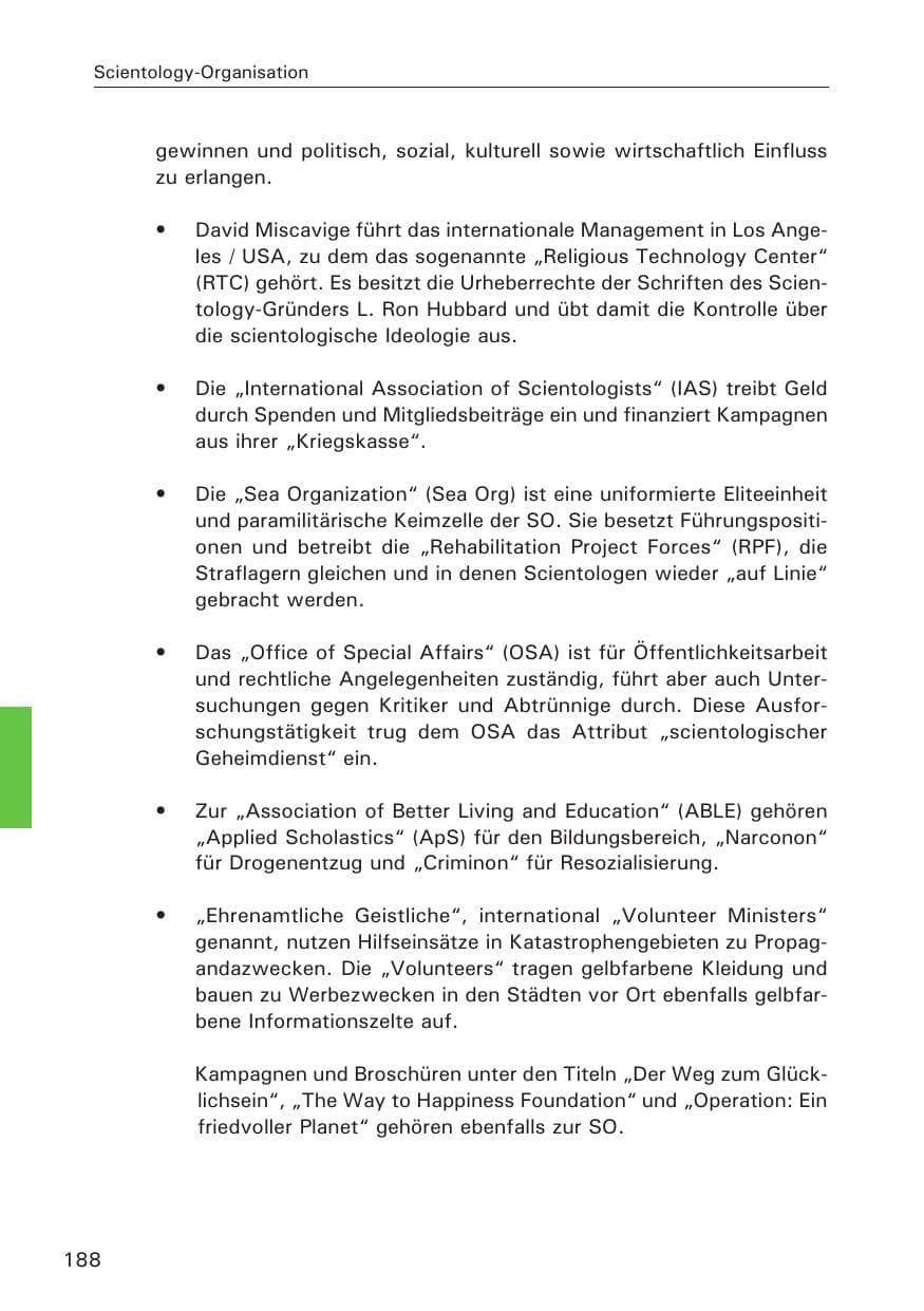 Seite 188 des Verfassungsschutzbericht 2014 Hamburg