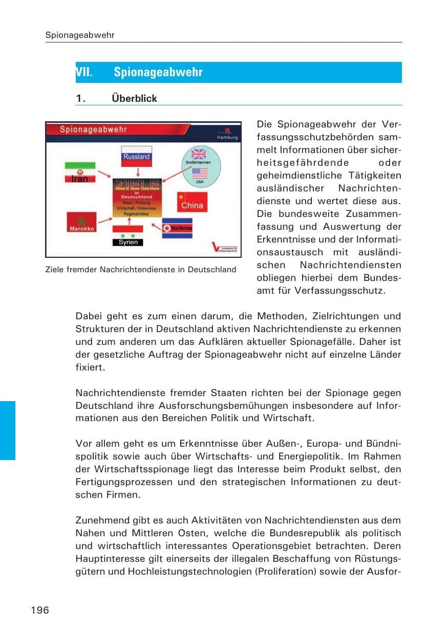 Seite 196 des Verfassungsschutzbericht 2014 Hamburg