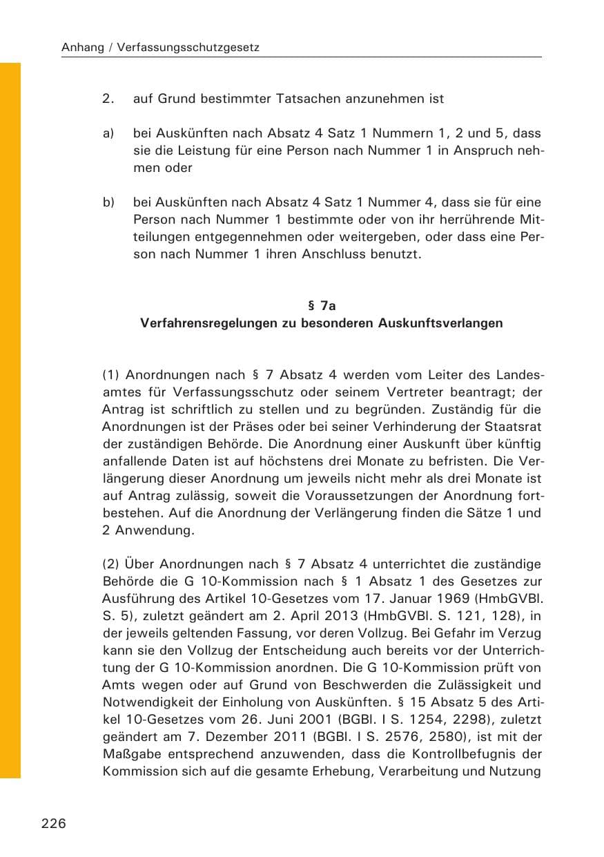 Seite 226 des Verfassungsschutzbericht 2014 Hamburg