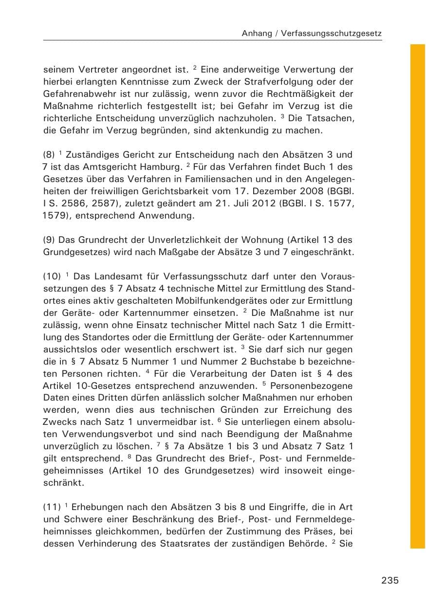 Seite 235 des Verfassungsschutzbericht 2014 Hamburg