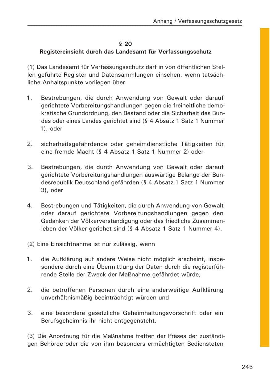 Seite 245 des Verfassungsschutzbericht 2014 Hamburg
