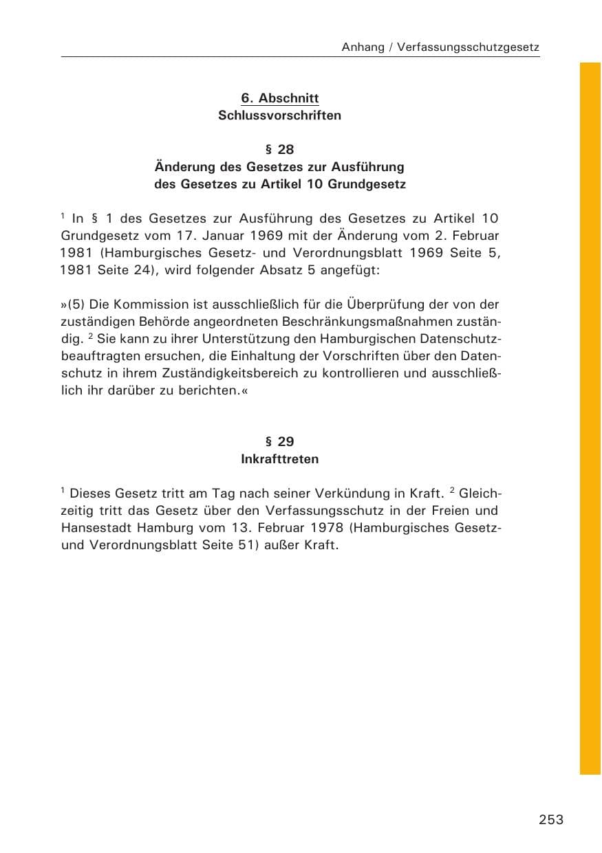 Seite 253 des Verfassungsschutzbericht 2014 Hamburg