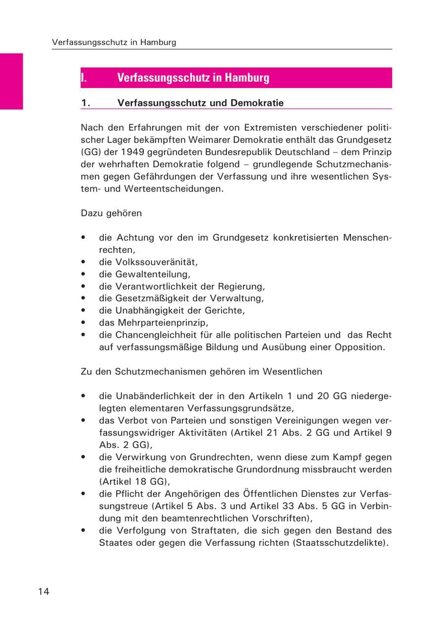 Seite 15 des Verfassungsschutzbericht 2015 Hamburg