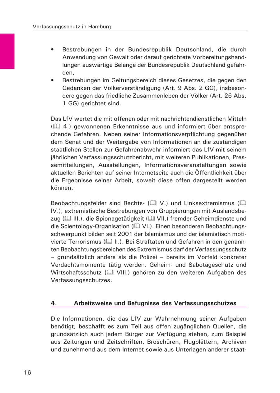 Seite 17 des Verfassungsschutzbericht 2015 Hamburg