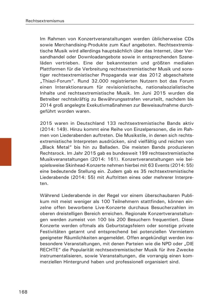 Seite 169 des Verfassungsschutzbericht 2015 Hamburg