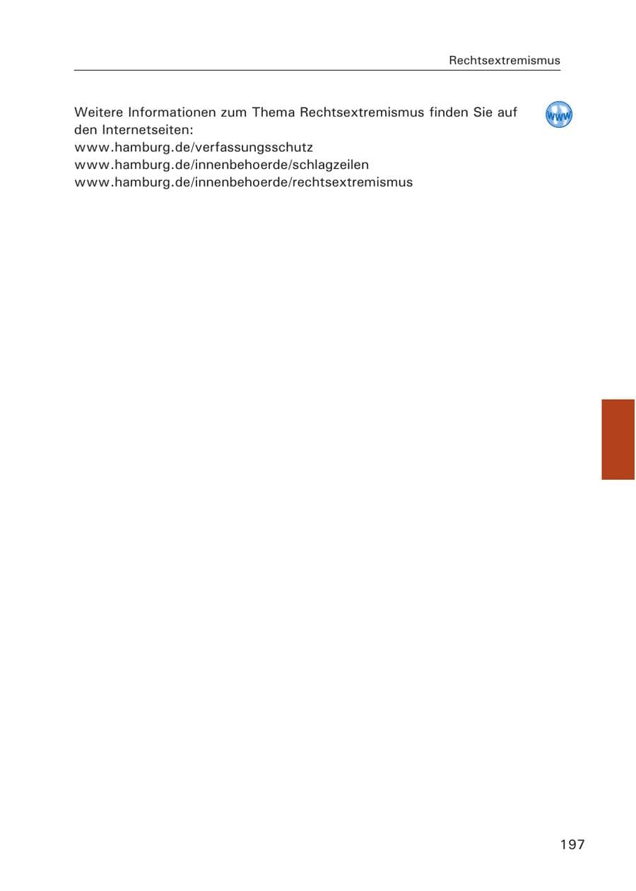 Seite 198 des Verfassungsschutzbericht 2015 Hamburg