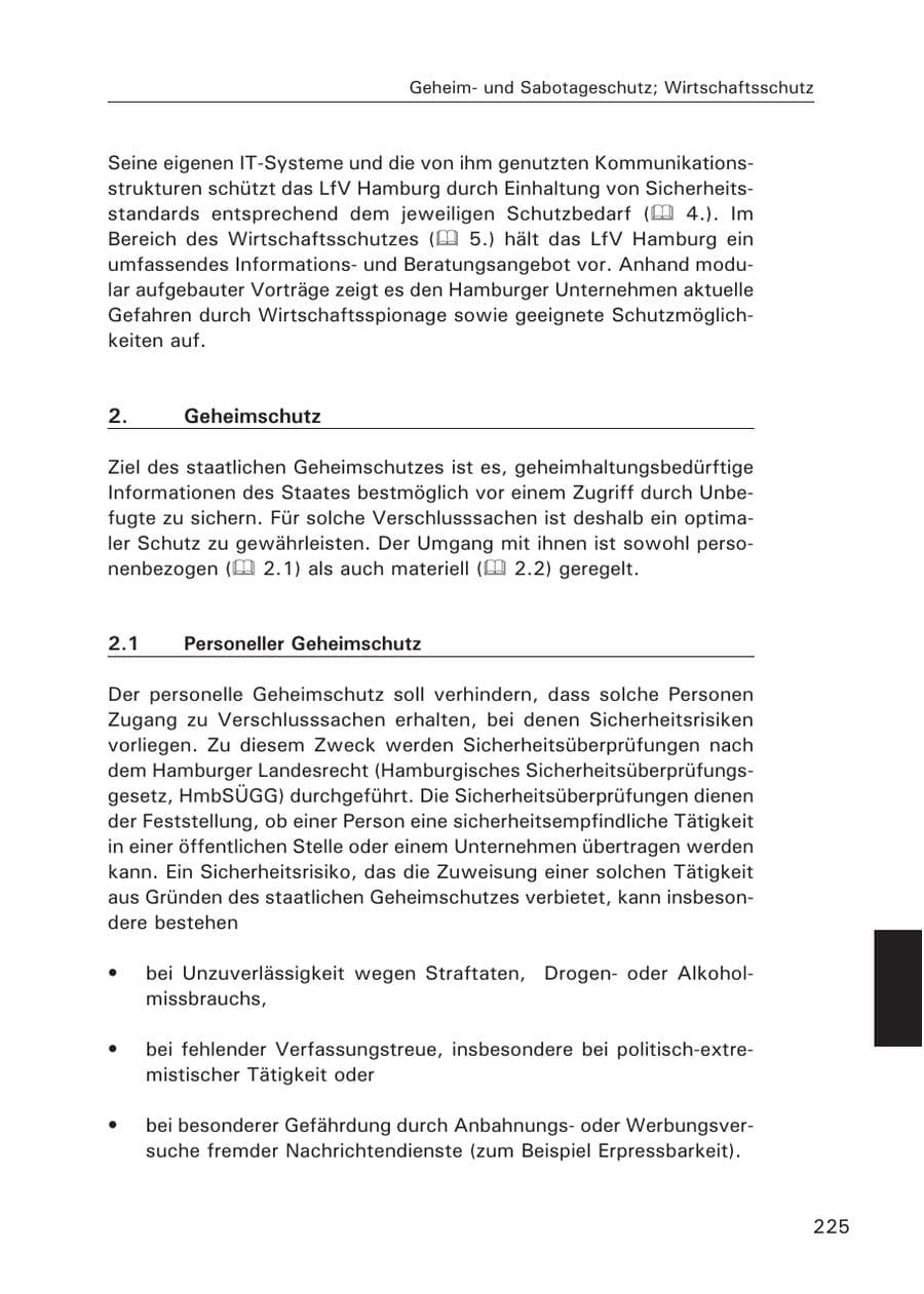 Seite 226 des Verfassungsschutzbericht 2015 Hamburg