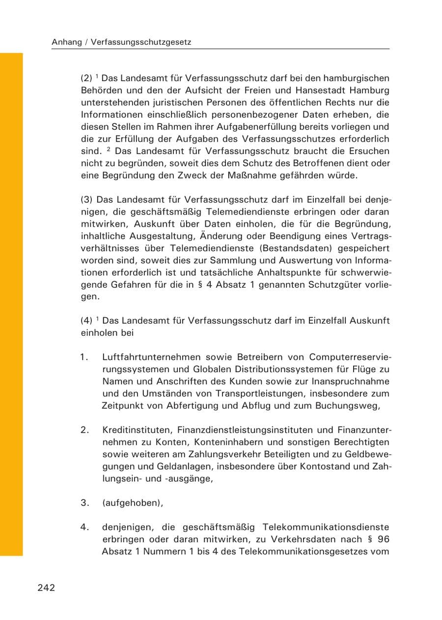 Seite 243 des Verfassungsschutzbericht 2015 Hamburg