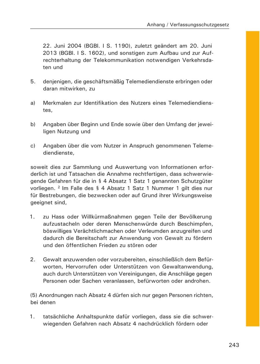 Seite 244 des Verfassungsschutzbericht 2015 Hamburg