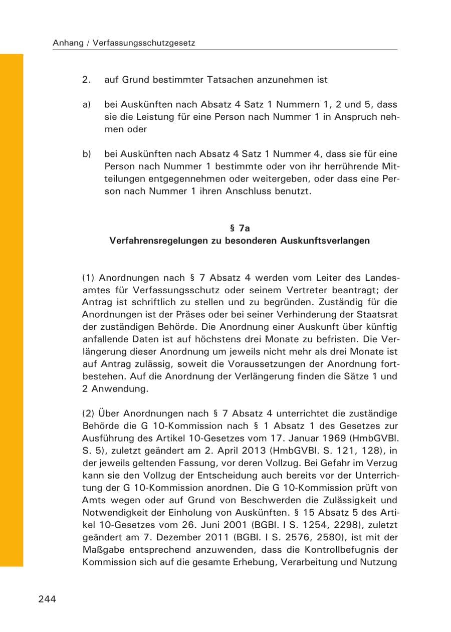 Seite 245 des Verfassungsschutzbericht 2015 Hamburg