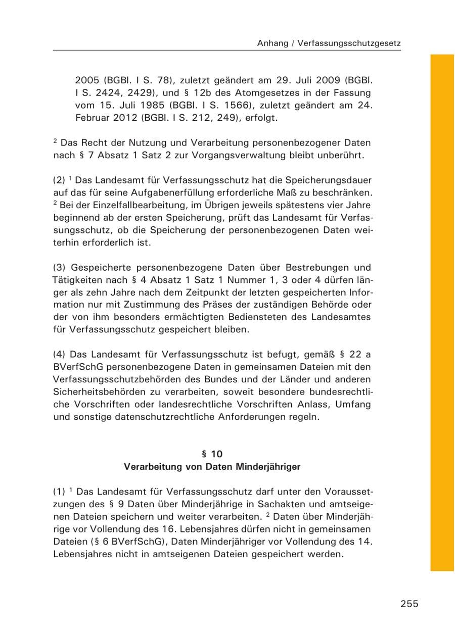 Seite 256 des Verfassungsschutzbericht 2015 Hamburg