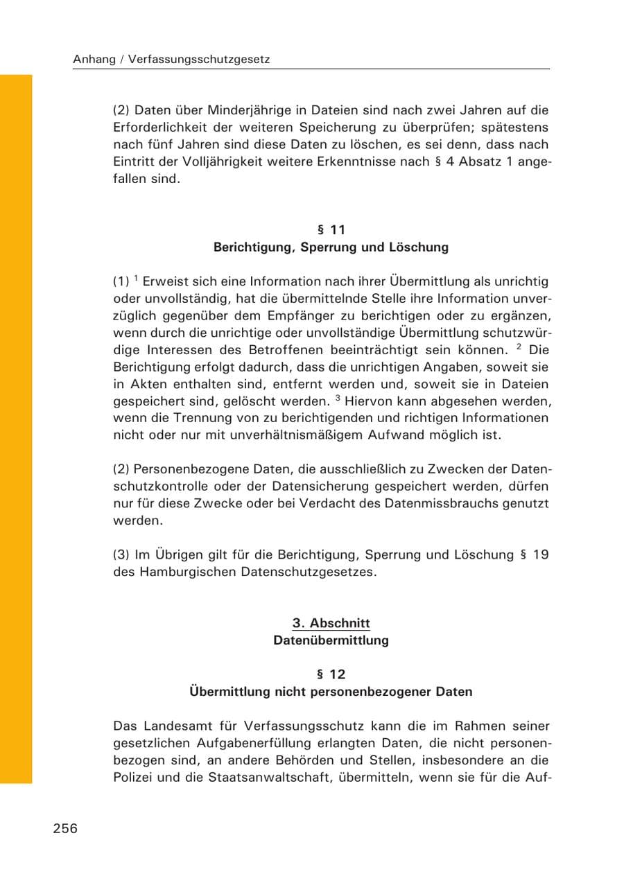 Seite 257 des Verfassungsschutzbericht 2015 Hamburg