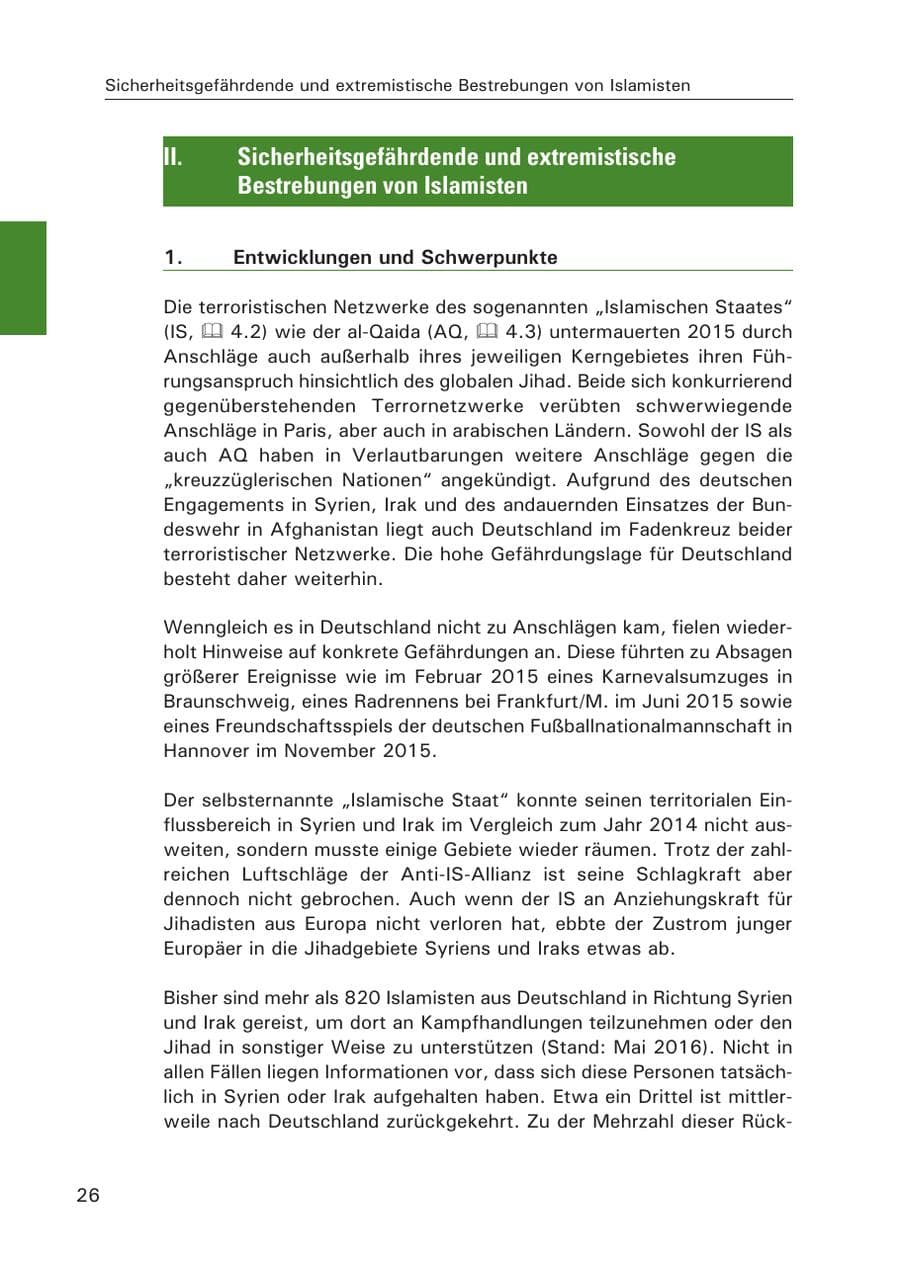 Seite 27 des Verfassungsschutzbericht 2015 Hamburg