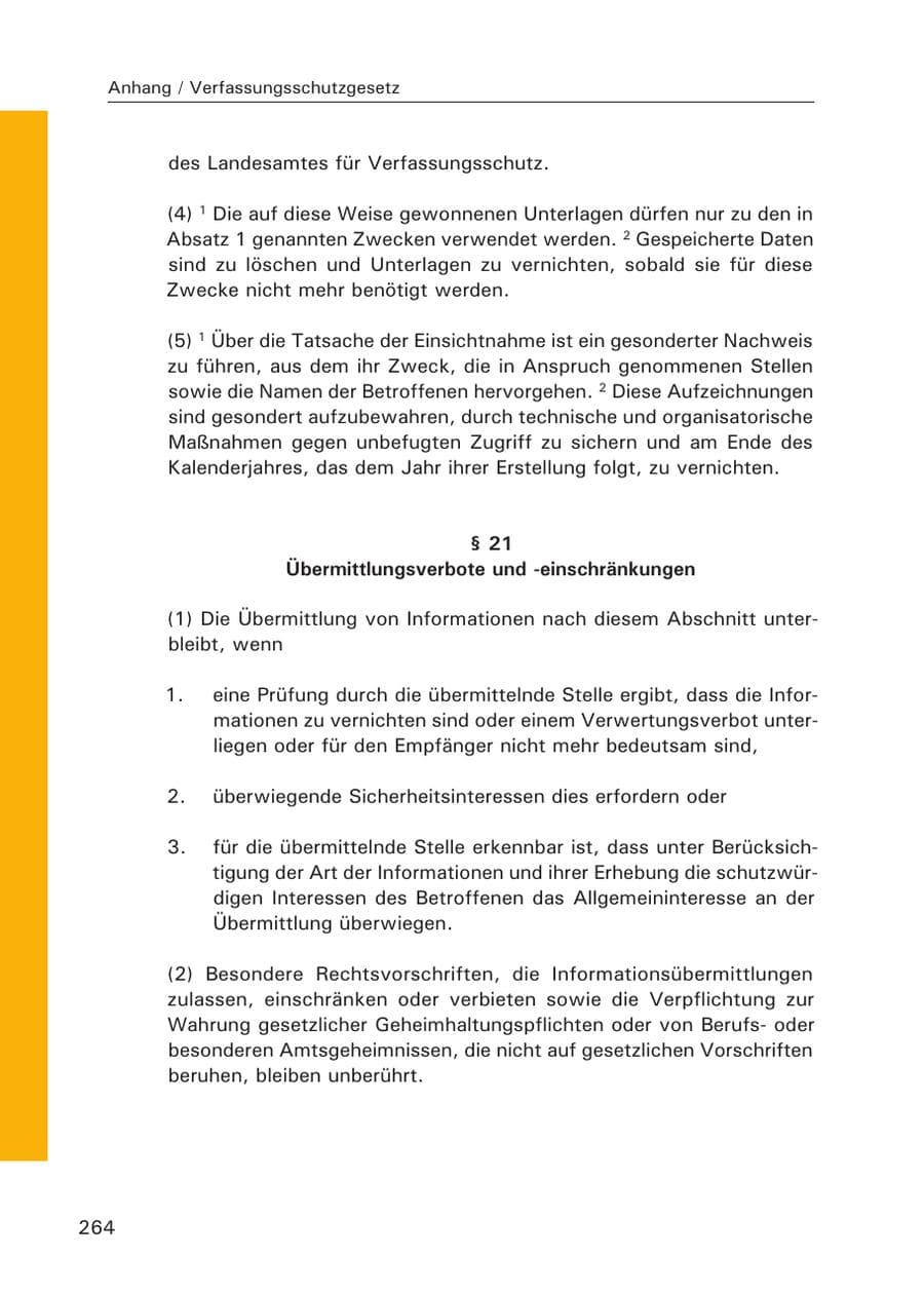 Seite 265 des Verfassungsschutzbericht 2015 Hamburg