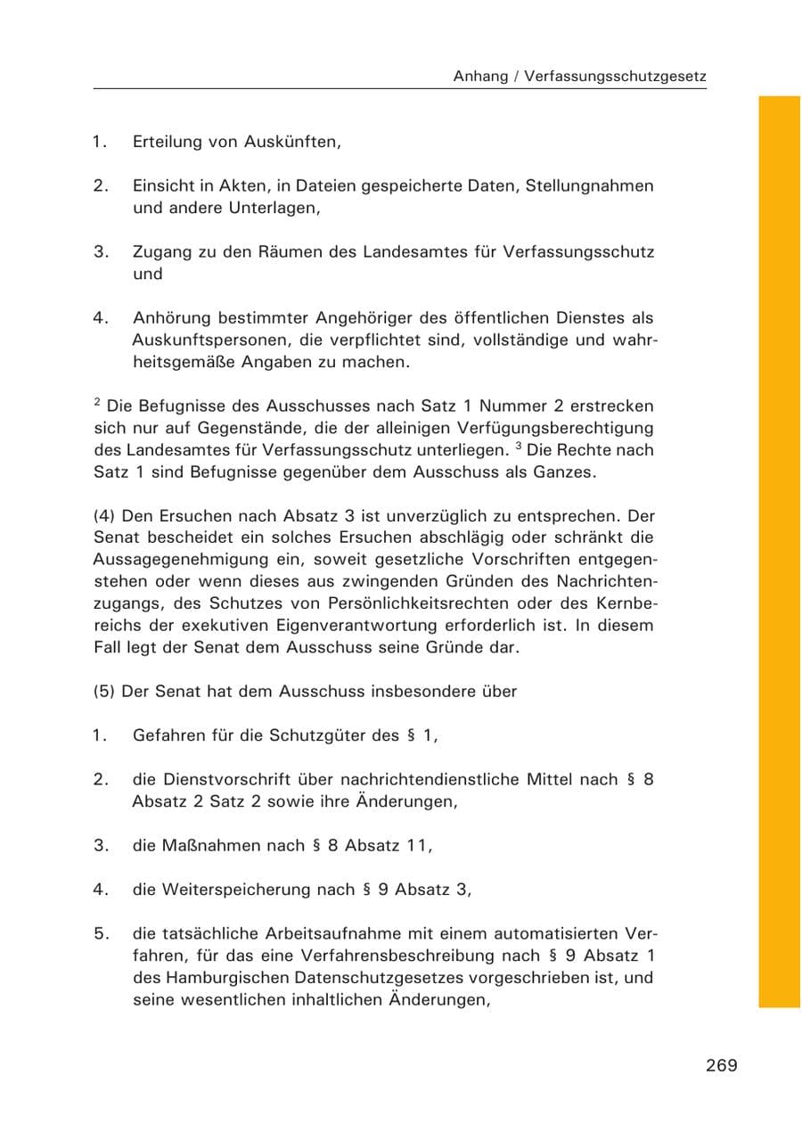 Seite 270 des Verfassungsschutzbericht 2015 Hamburg